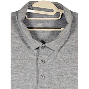 Reebok Golf Shirt Mens‎ 6XL Gray PlayDry Performance Polo Short Sleeve Big Tall